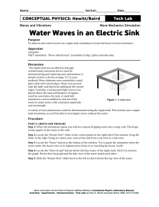 Water Waves in an Electric Sink