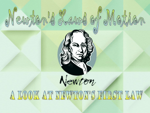 Newton law one