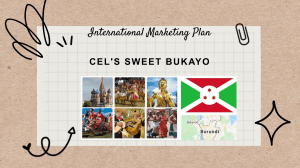 International marketing Plan Output