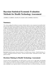 bayesian statistical economic evaluation method for hta