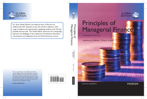 Principles of Managerial Finance 2019 2015 edition Gitman & Zutter