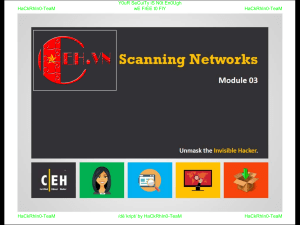 Scanning Networks Module 03: Ethical Hacking Course