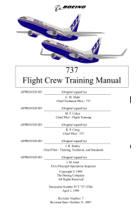 Boeing 737 Flight Crew Training Manual