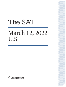 March 2022 SAT QAS