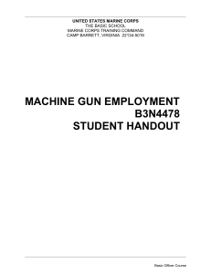 B3N4478 Machine Gun Employment