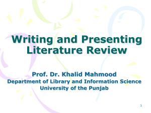6-Writing and presenting literature review-Khalid