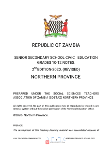 CIVIC EDUCATION COMMON NOTES- NORTHRN PROVINCE-REVISED 2020.