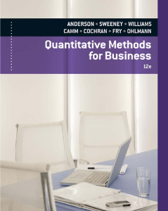 4.Quantitative Methods in Business