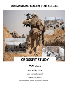 US Army CrossFit Study