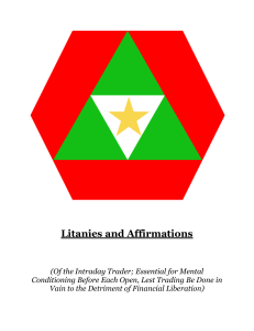 Litanies and Affirmations