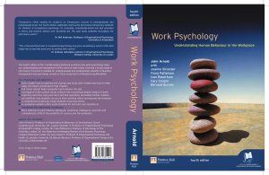 Understanding human behaviour in the workplace