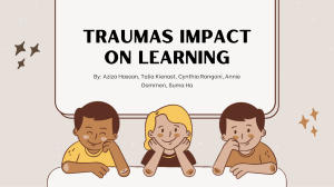 Traumas impact on learning Presentation