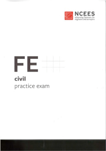 NCEES FE Civil PRACTICE EXAM