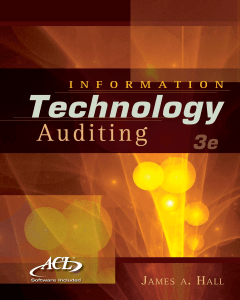 Information Technology Auditing and Assurance [3e]-James Hall