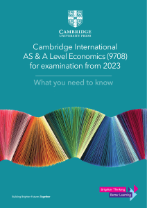 Cambridge International ASAL Economics WYNTK
