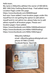 face book letter