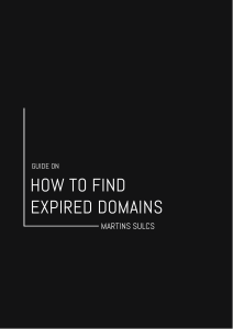 How to find expired domains