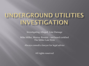 underground utilities investigation