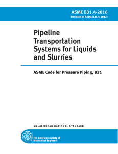 ASME B31.4 Pipeline Transportation Systems for Liquids and Slurries (2016)