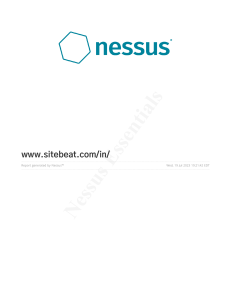 Reference-NessusVulnerabilityScanningReport-www sitebeat com in