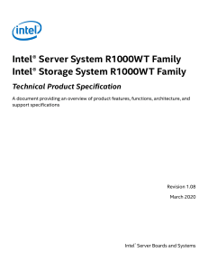 Intel Server System R1000WT TPS