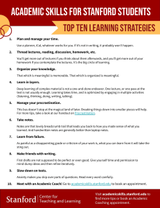 Top 10 Learning Strategies