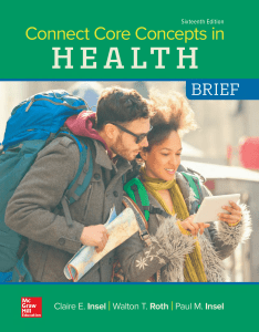 Connect Core Concepts in Health BRIEF by Paul Insel Walton Roth
