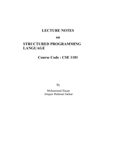 All lecture c programming