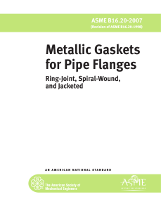 ASME B16.20-2007 Mettalic Gaskets for Flanges
