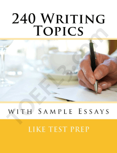 240 writing topics