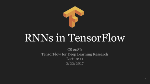 RNNs in TensorFlow