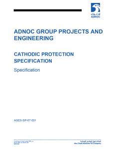 Cathodic Protection Specification Redacted