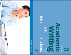 Academic writing a handbook for internat