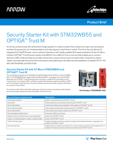 STM32WB55-SSK Security-Starter-Kit Product-Brief
