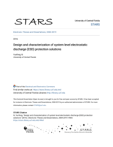 Design and characterization of system level electrostatic dischar