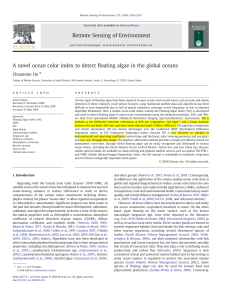 Floating Algae Detection with Novel Ocean Color Index