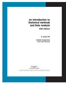 Statistical Methods and Data Analysis 5Ed 