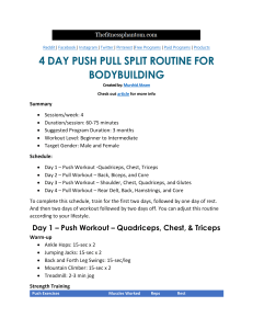 Push-Pull-Split-Workout