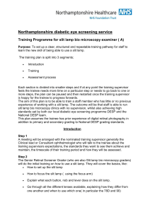 SLB training programme (A)
