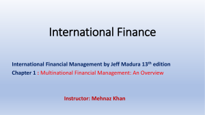 lecture 1.International Finance