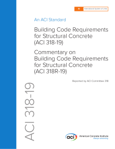 ACI 318-19: Structural Concrete Building Code Requirements