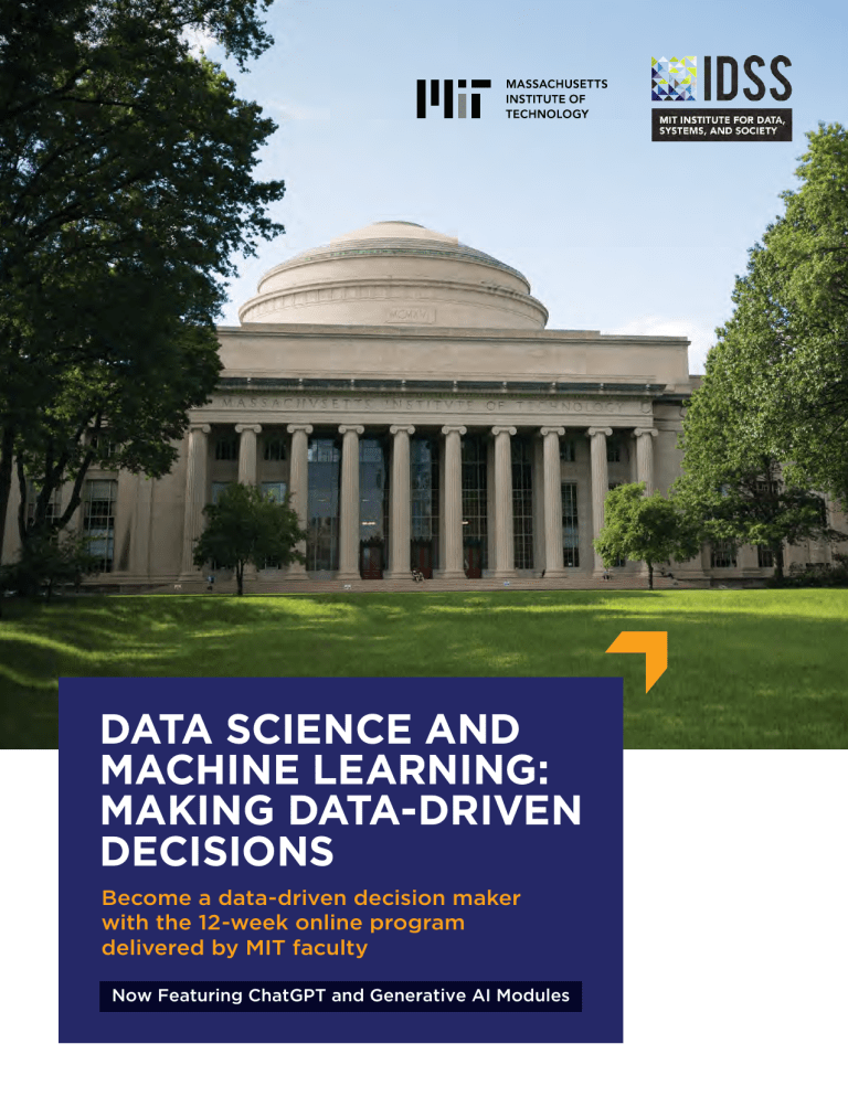 Mit Idss Data Science And Machine Learning