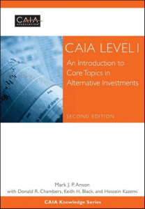 CAIA Level I An Introduction to Core Top