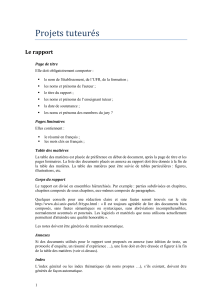 Conseils redaction projets