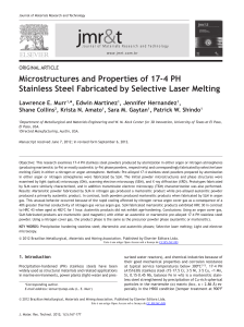 Microstructures and Properties of 17-4 PH Stainless Steel Fabricated by Selective Laser Melting