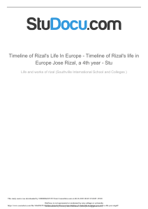 timeline of rizals life in europe timeline of rizals life in europe jose rizal a 4th year stu (1)