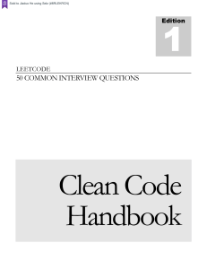 Clean Code Handbook: 50 Interview Questions