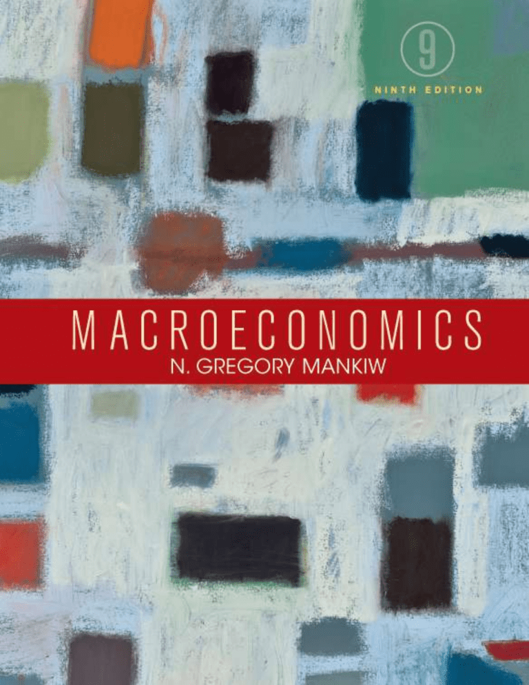 Macroeconomics N Gregory Mankiw