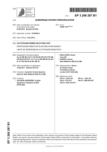 ATRU -European Patent -EP16155645NWB1
