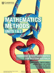 Math Methods WACE year 11